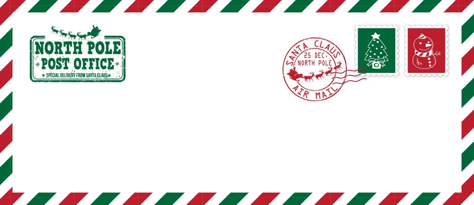 Downloadable Free Printable Santa Envelopes North Pole Printable Word