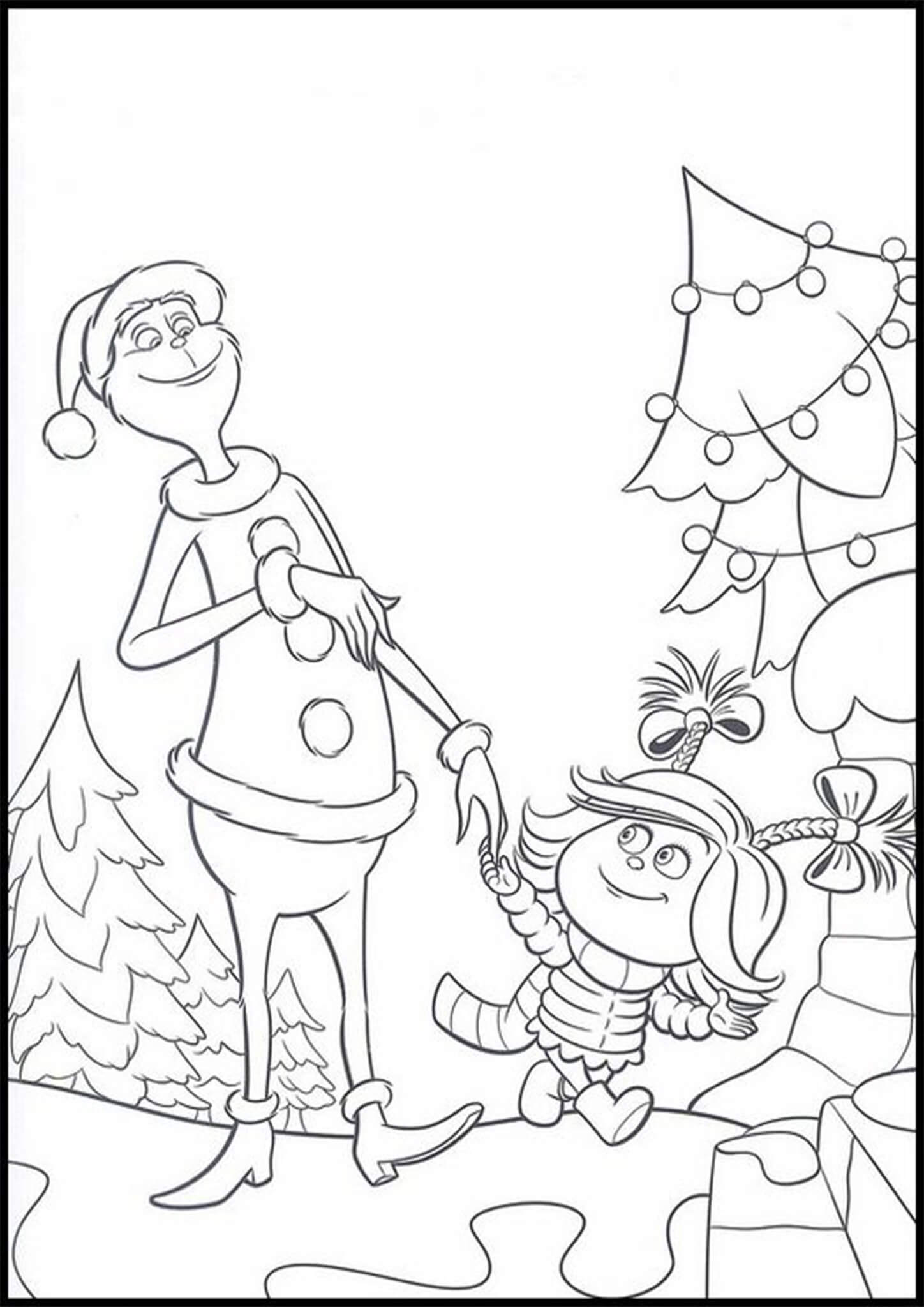 Free Printable The Grinch Coloring Pages Tulamama