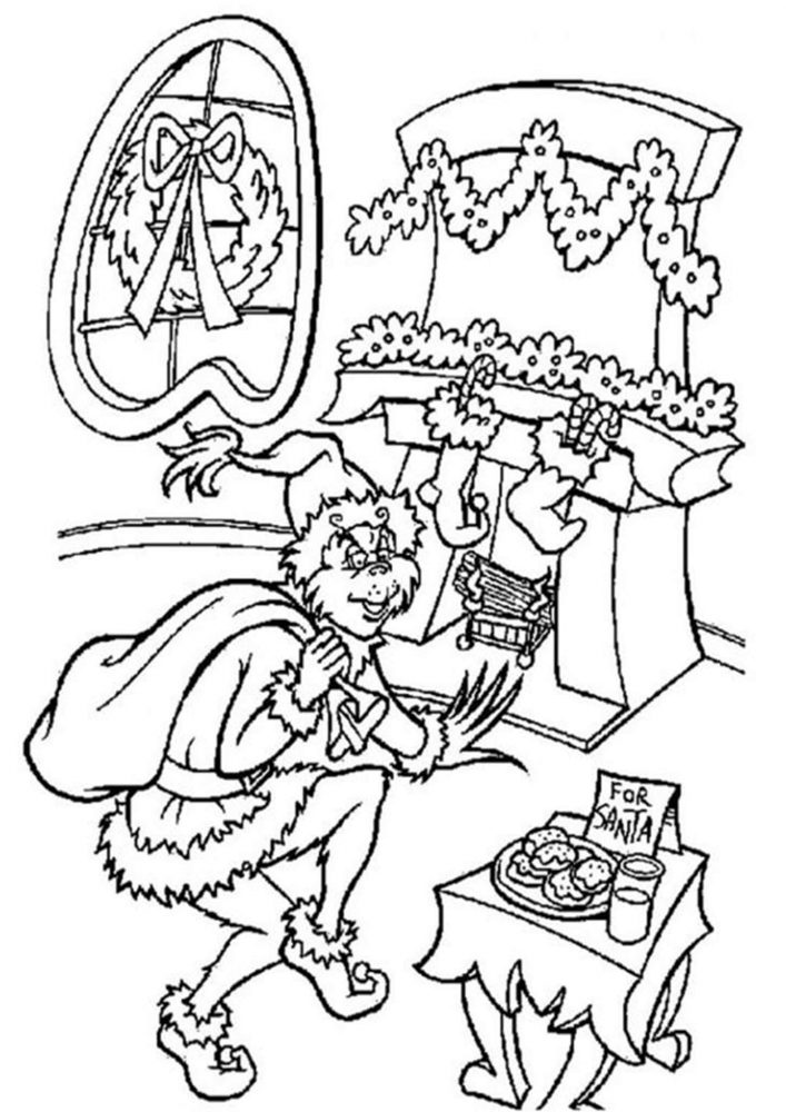 Coloring Pages Of The Grinch