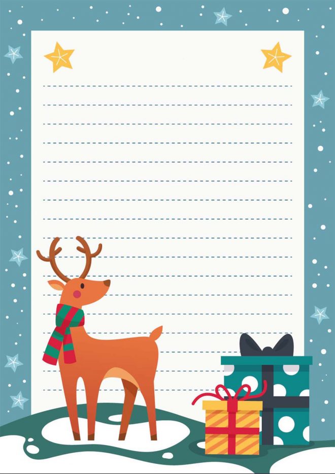 The Cutest Free Printable Santa Letterhead & Christmas Stationery ...