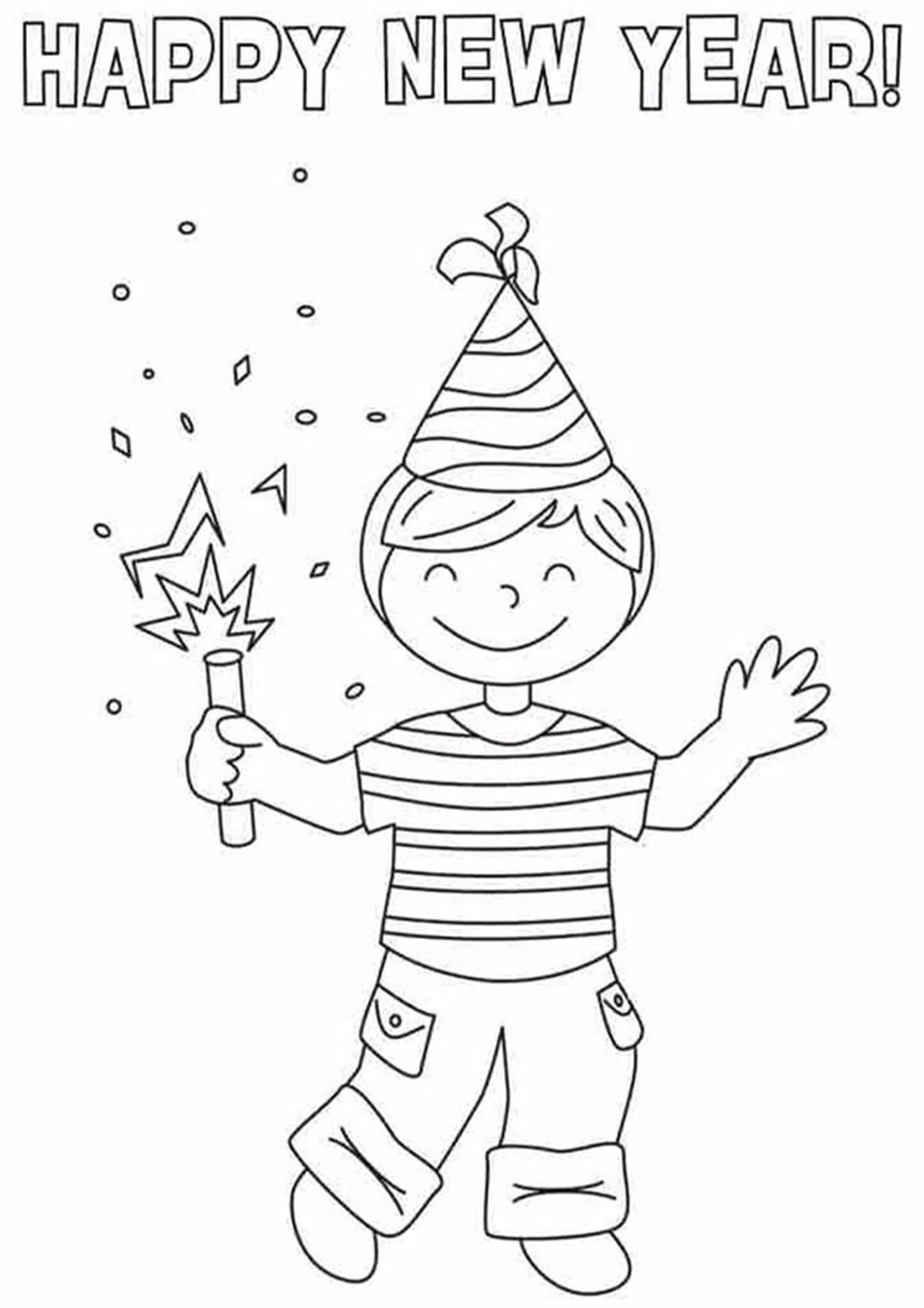 Months of the year coloring pages Free & Easy To Print Happy New Year Coloring Pages - Tulamama
