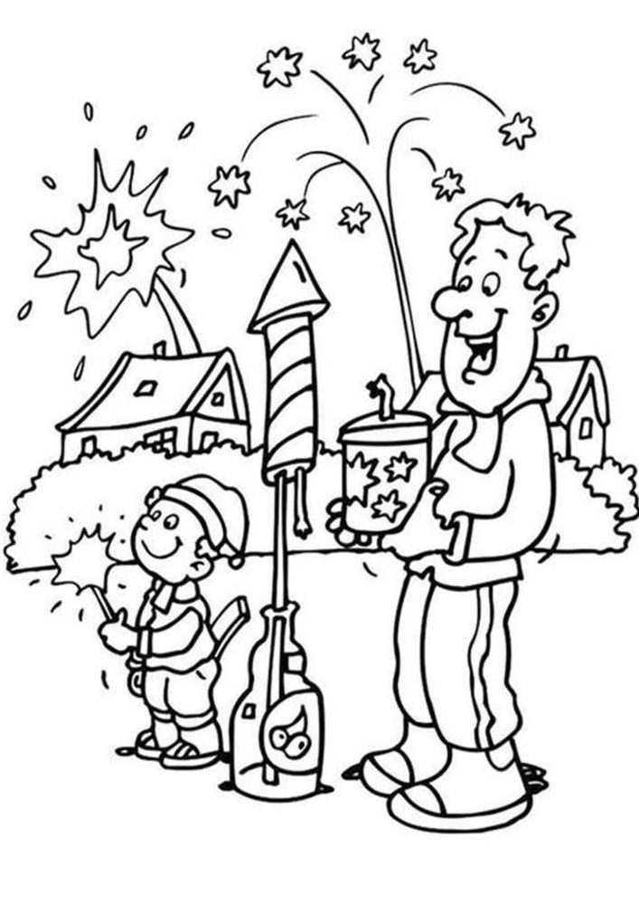 Free & Easy To Print Happy New Year Coloring Pages - Tulamama