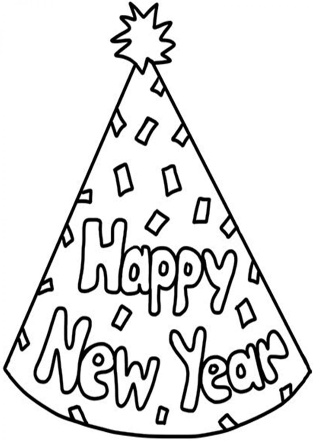 Free &Amp; Easy To Print Happy New Year Coloring Pages - Tulamama