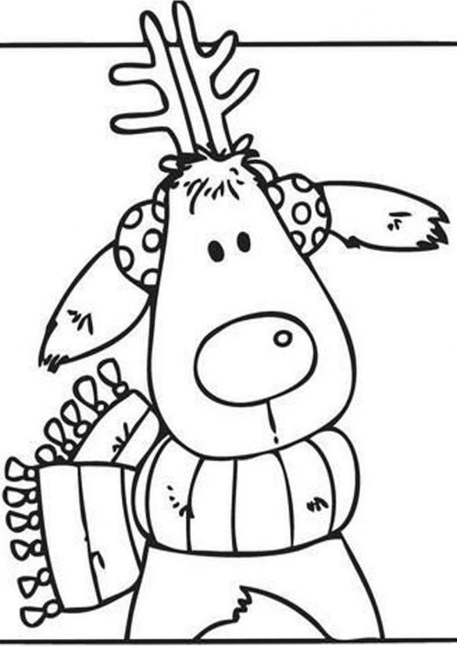 Rudolph The Red Nosed Reindeer Coloring Pages - Tulamama