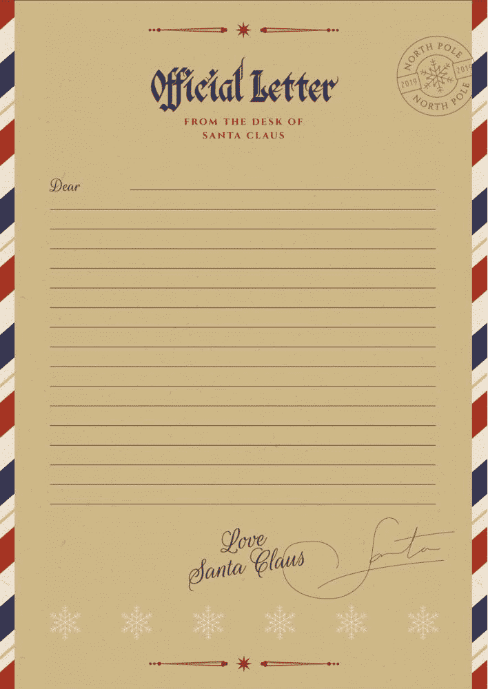 Printable Christmas Letterhead Printable World Holiday