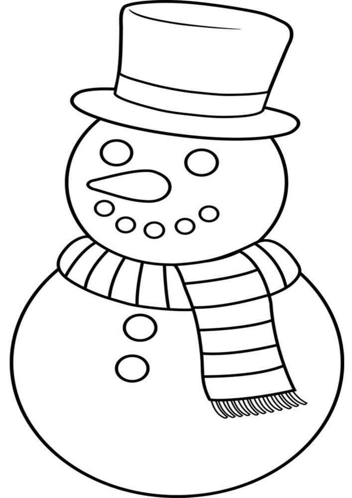 Free Printable Snowman Coloring Pages - Tulamama