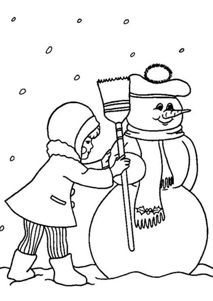 Free & Easy To Print Snow Coloring Pages - Tulamama