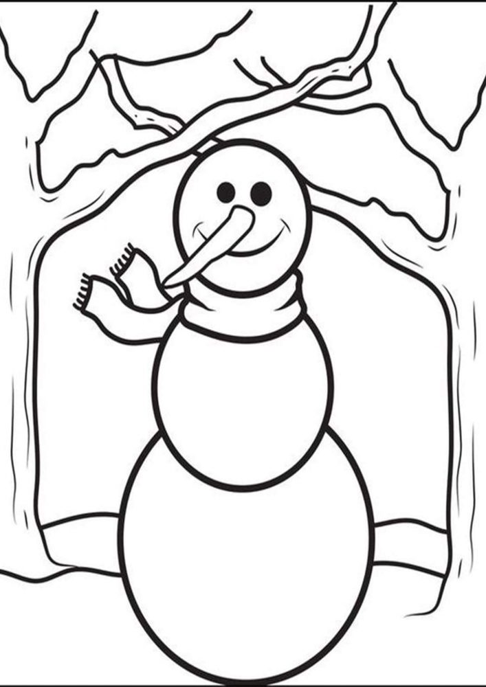 Free Printable Snowman Coloring Pages - Tulamama