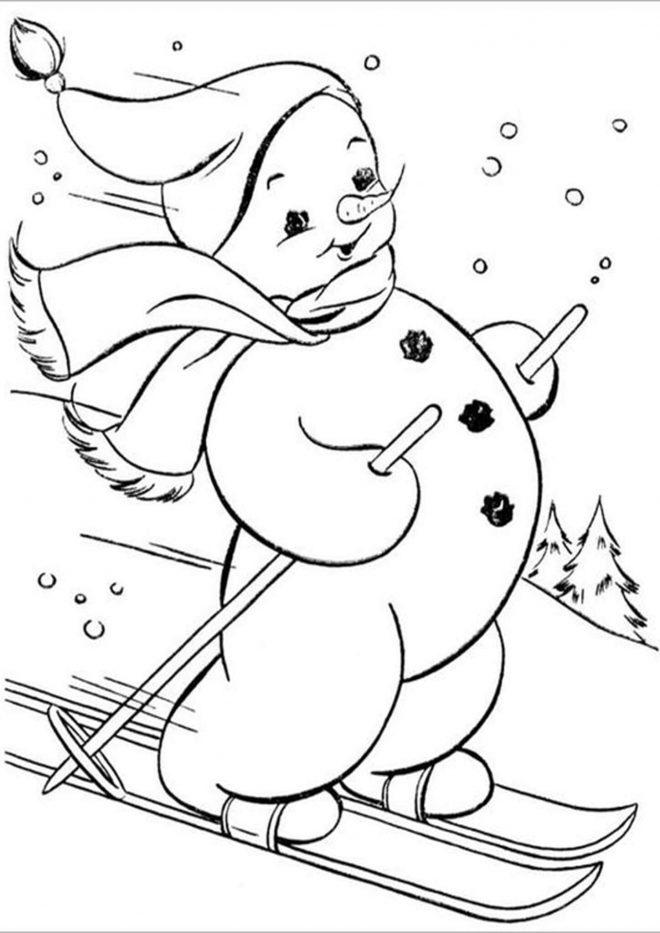 Free Printable Snowman Coloring Pages - Tulamama