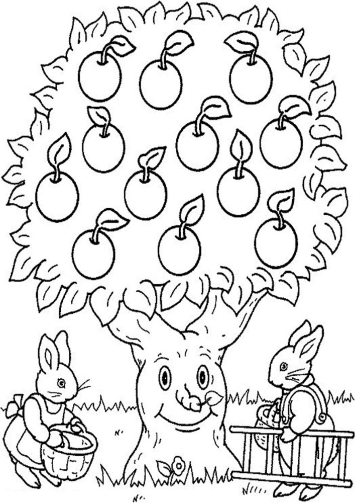 Tree Coloring Pages