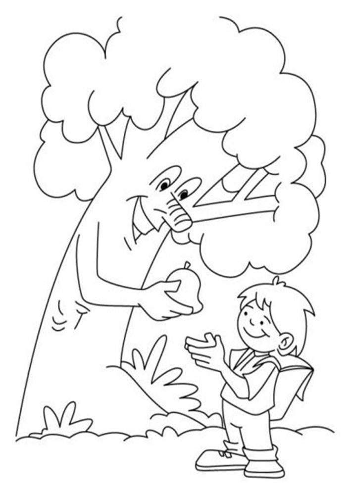 Tree Coloring Pages