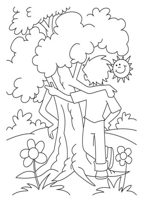 Free & Easy To Print Tree Coloring Pages - Tulamama