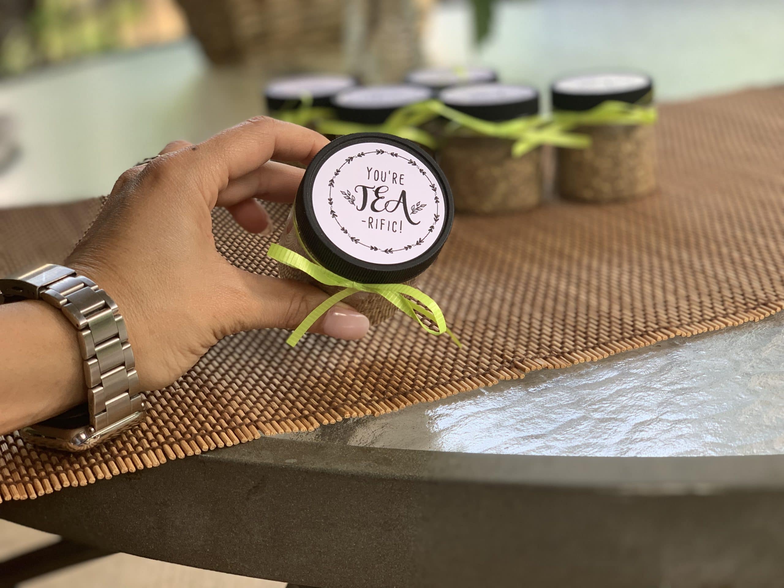 Free printable tea favors tearific favour stickers