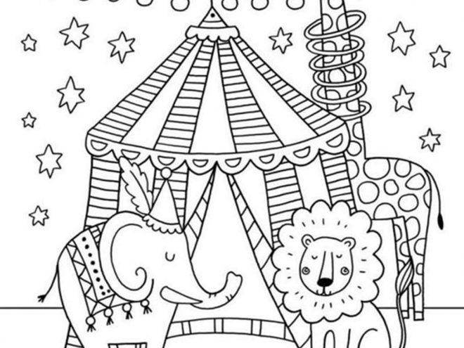 Free & Easy To Print Circus Coloring Pages - Tulamama