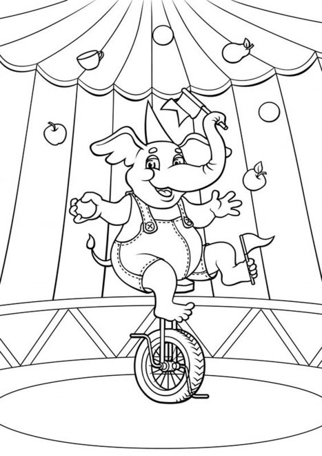 Free & Easy To Print Circus Coloring Pages - Tulamama