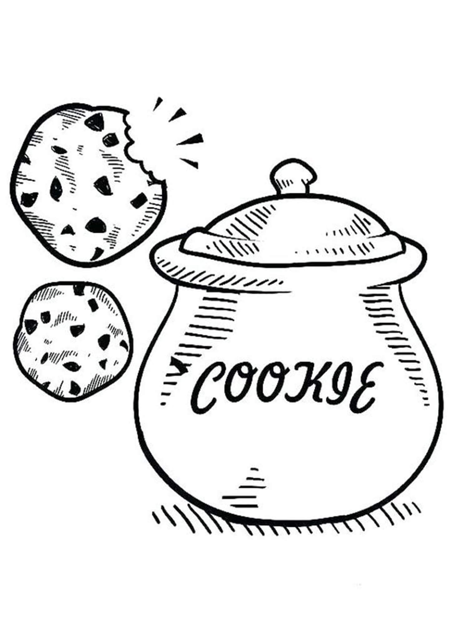 Free & Easy To Print Cookie Coloring Pages - Tulamama