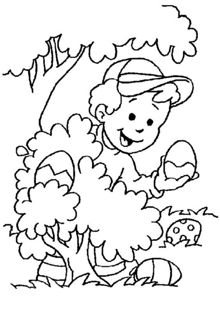 Fun Easter coloring pages for your little one. They are free and easy to print. The collection is varied with different skill levels