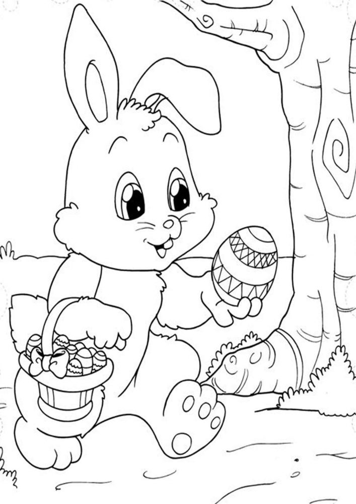Fun Easter coloring pages for your little one. They are free and easy to print. The collection is varied with different skill levels