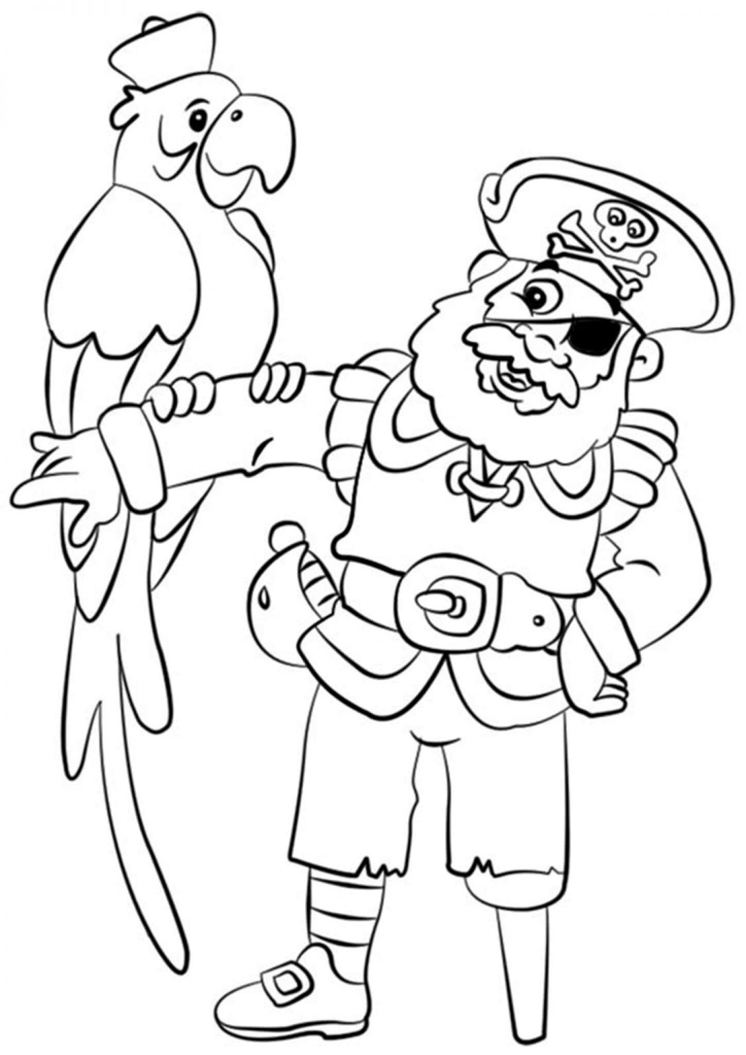 Free & Easy To Print Pirate Coloring Pages - Tulamama