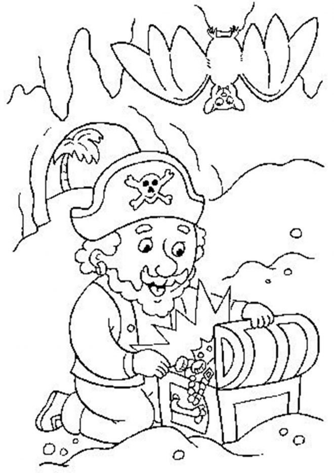 Free & Easy To Print Pirate Coloring Pages - Tulamama