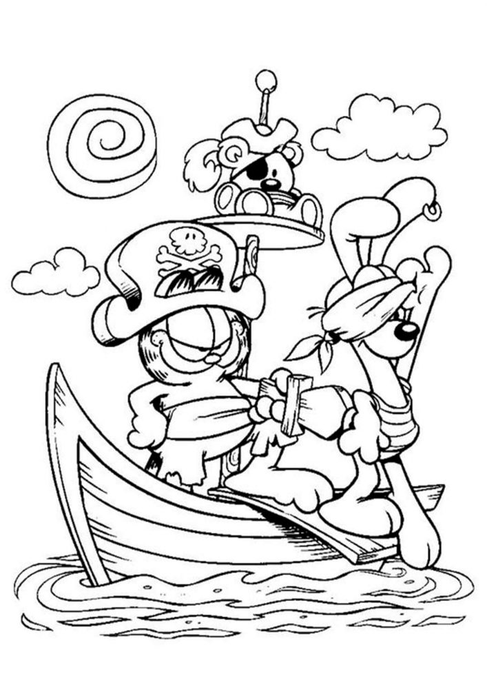 Fun Pirate coloring pages for your little one. They are free and easy to print. The collection is varied with different skill levels