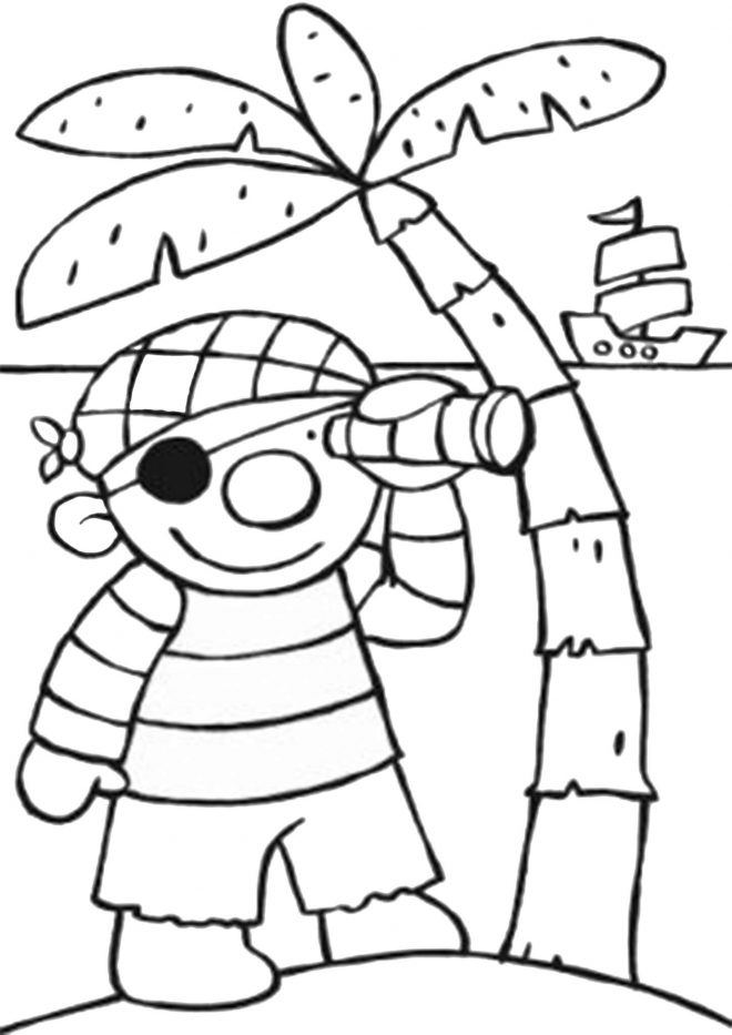 Free & Easy To Print Pirate Coloring Pages - Tulamama