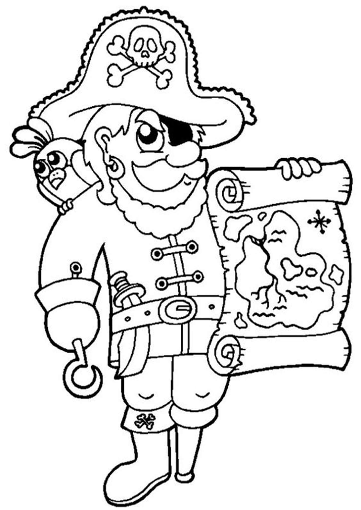 Free & Easy To Print Pirate Coloring Pages Tulamama