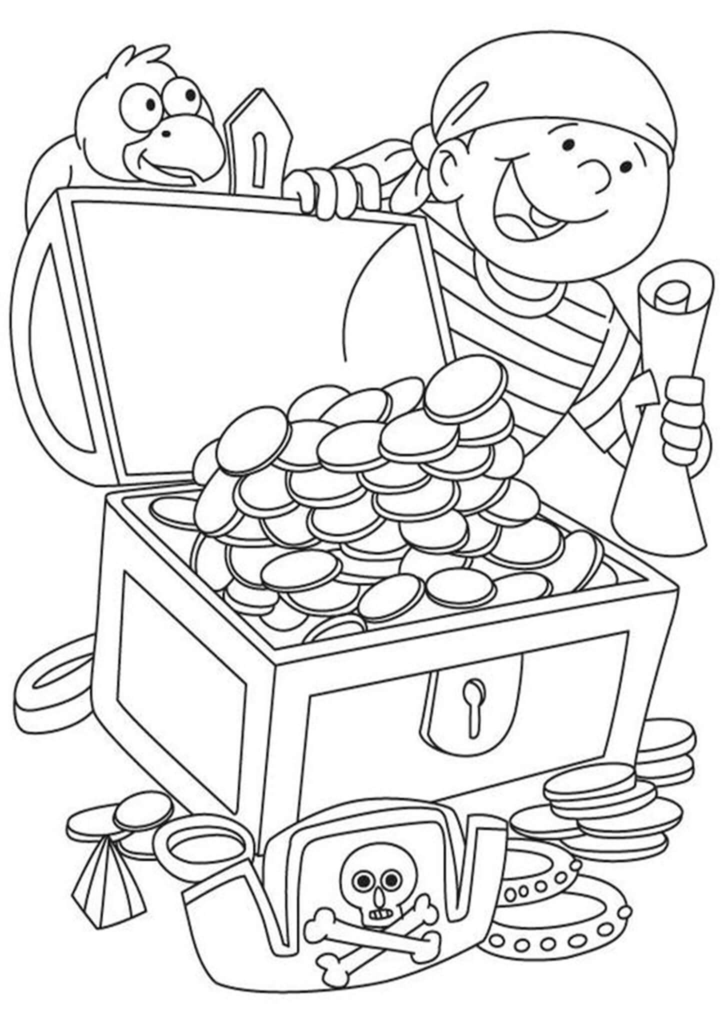 Free Easy To Print Pirate Coloring Pages Tulamama