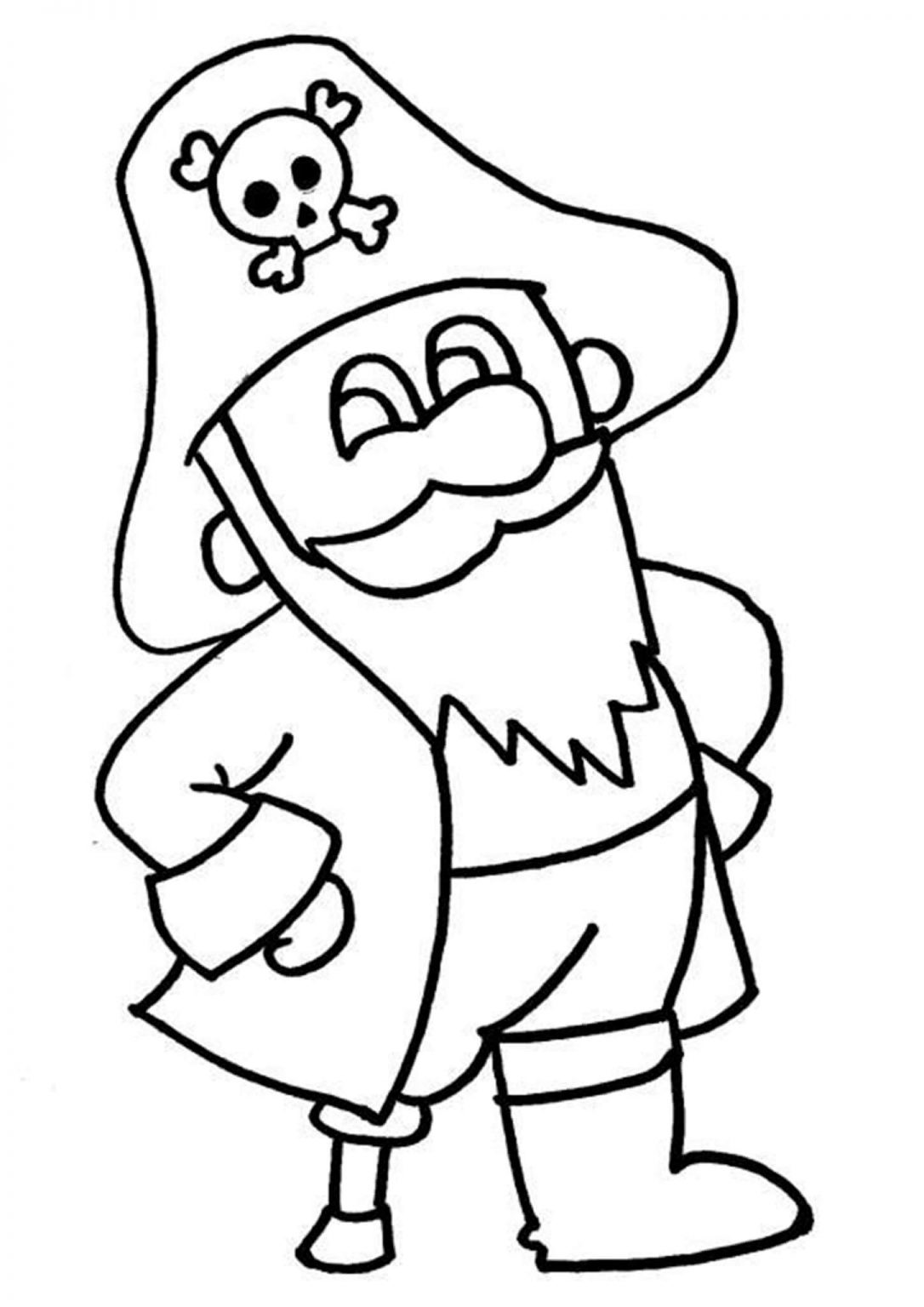 Free & Easy To Print Pirate Coloring Pages - Tulamama