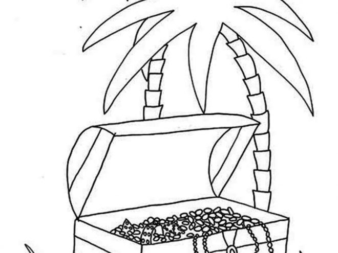 Pirate Treasure Map Coloring Page - Get Coloring Pages