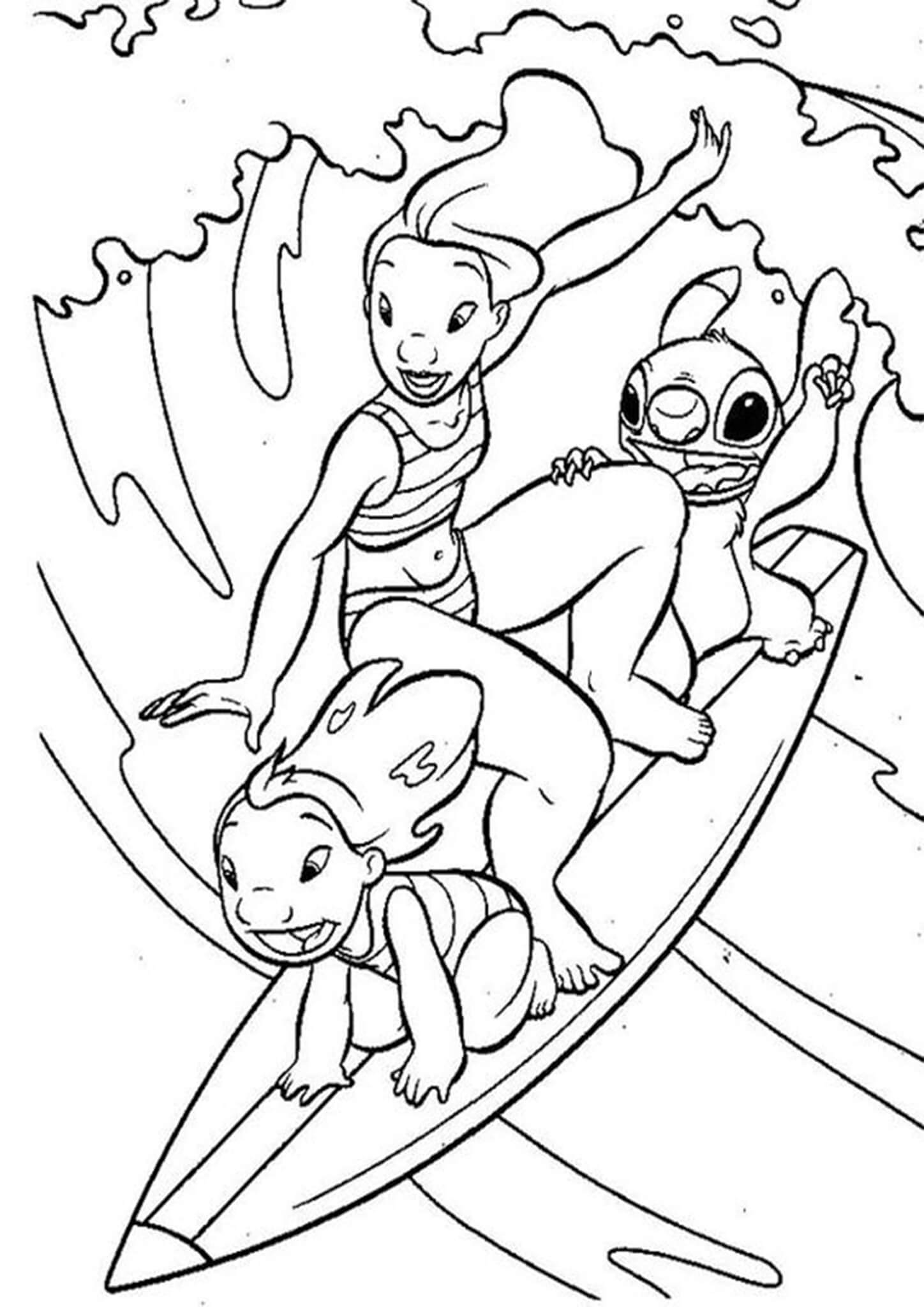 Free Easy To Print Stitch Coloring Pages Tulamama