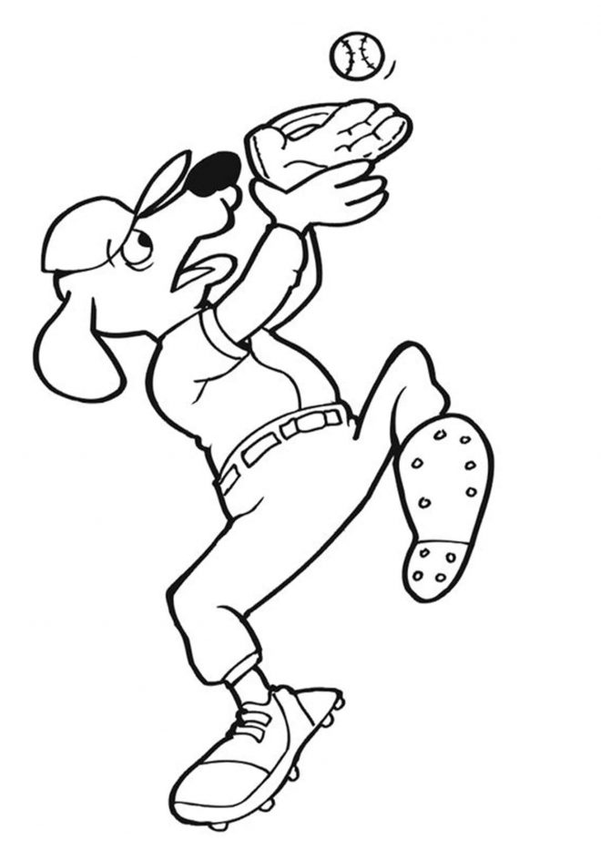 Free & Easy To Print Baseball Coloring Pages - Tulamama