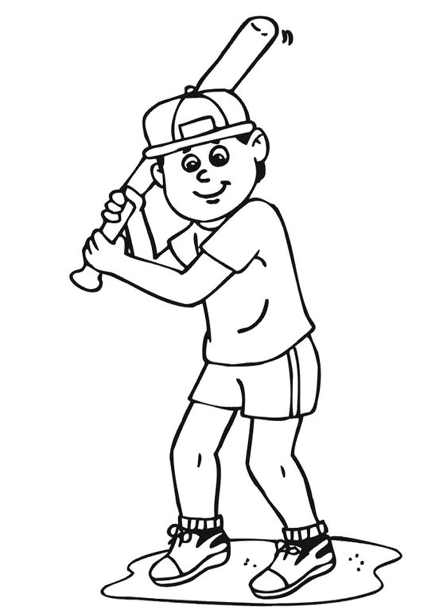 Free & Easy To Print Baseball Coloring Pages - Tulamama