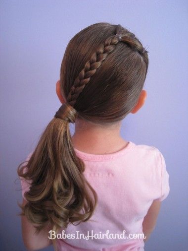 Little Girl Curly Hair: Bubble Ponytail - Girl Loves Glam