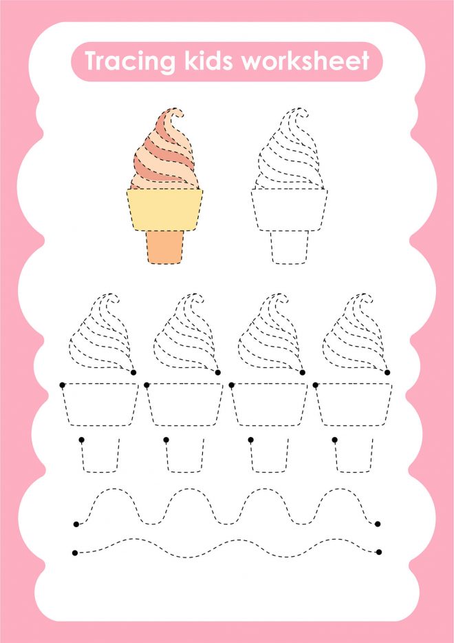 Free And Easy To Print Tracing - Tracing Sweets 660x933 