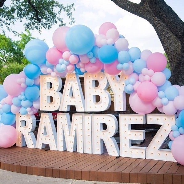 Outdoor baby shower decorations
