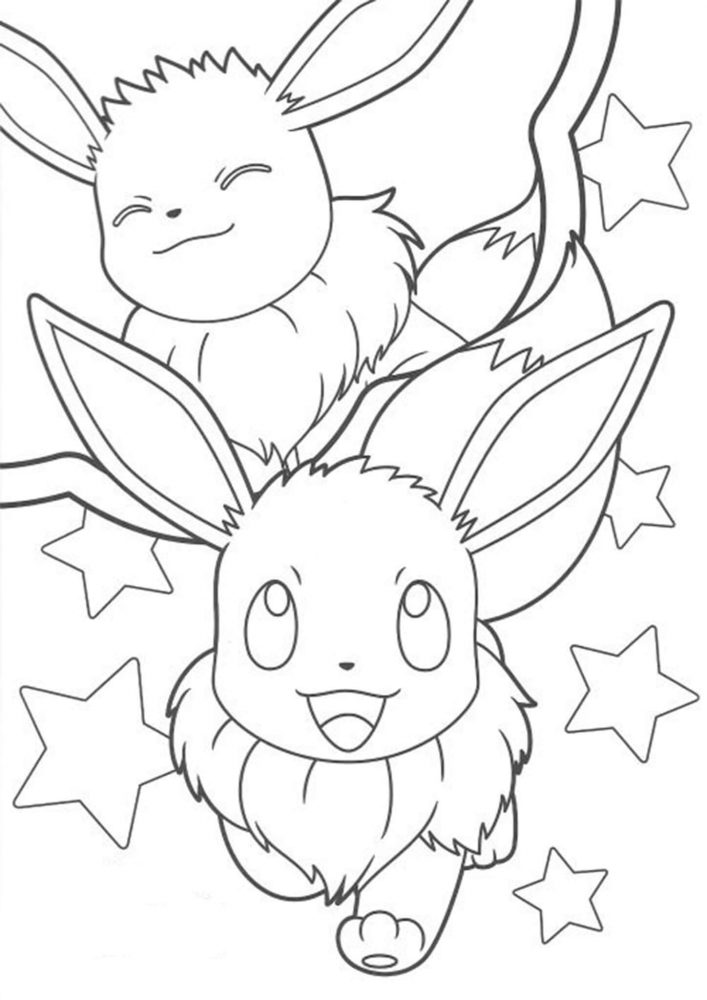 Pokemon Coloring Pages Eevee Evolutions Together Pokemon Coloring Pages
