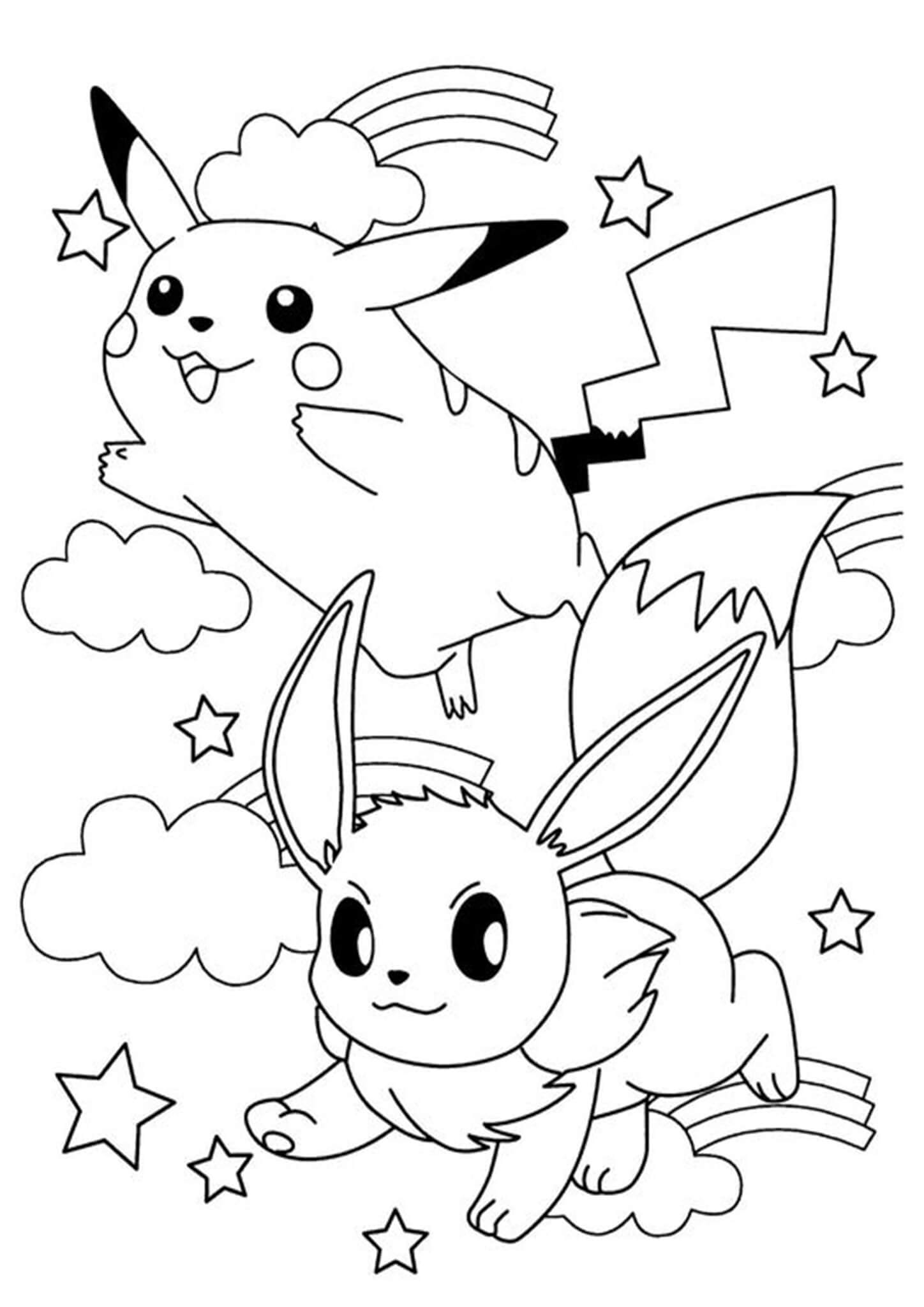 Eevee Pokemon coloring page  Free Printable Coloring Pages