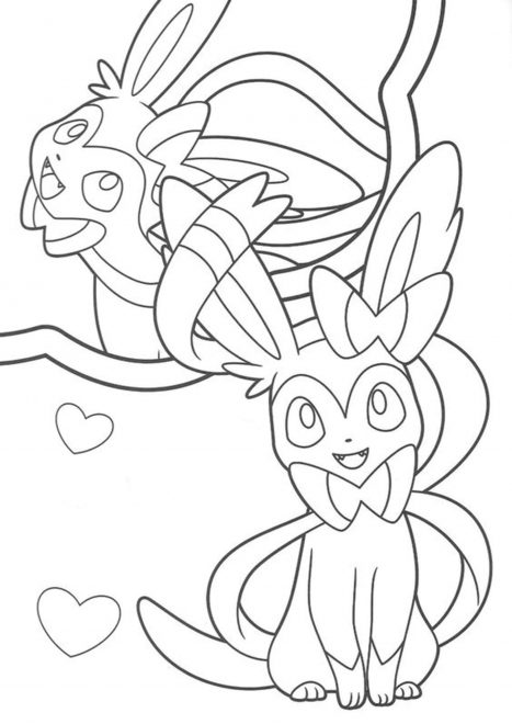 Free & Easy To Print Eevee Coloring Pages - Tulamama