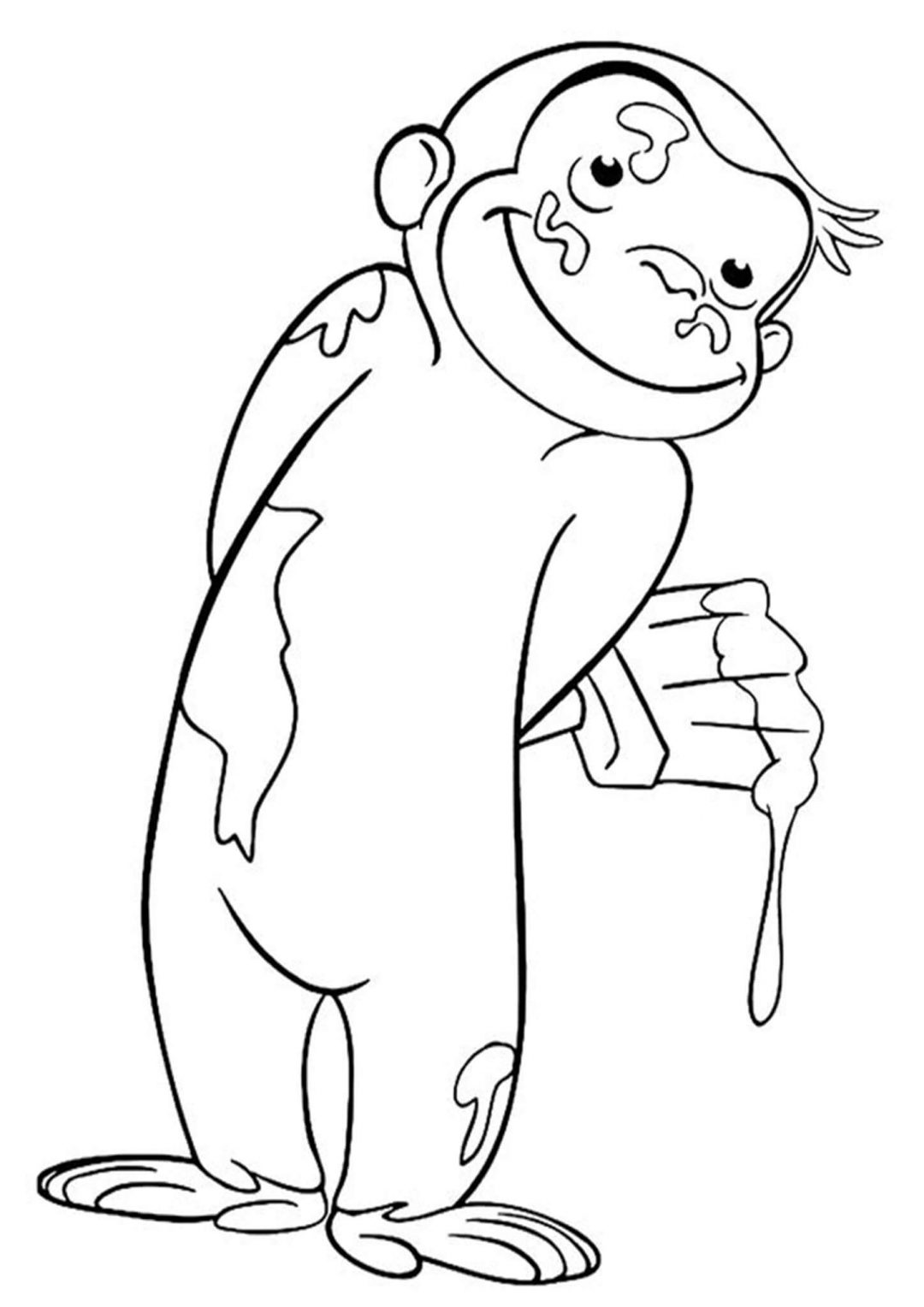 Free & Easy To Print Curious George Coloring Pages - Tulamama
