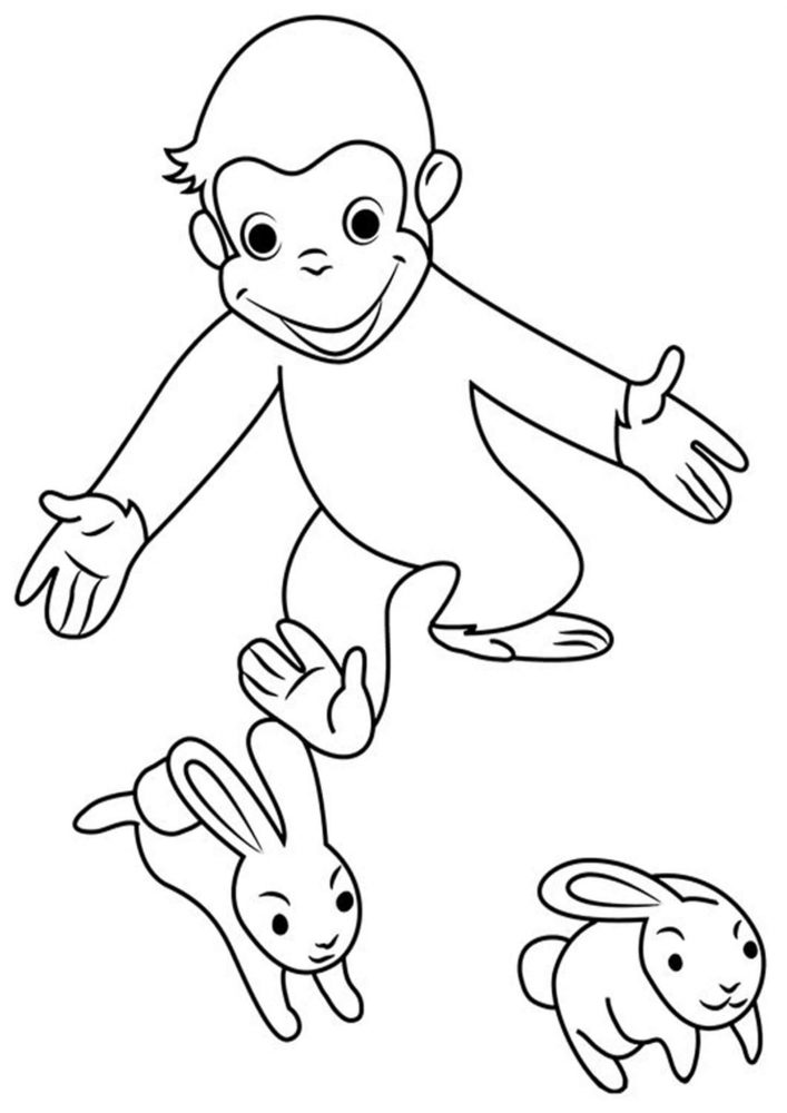 Free Easy To Print Curious George Coloring Pages Tulamama