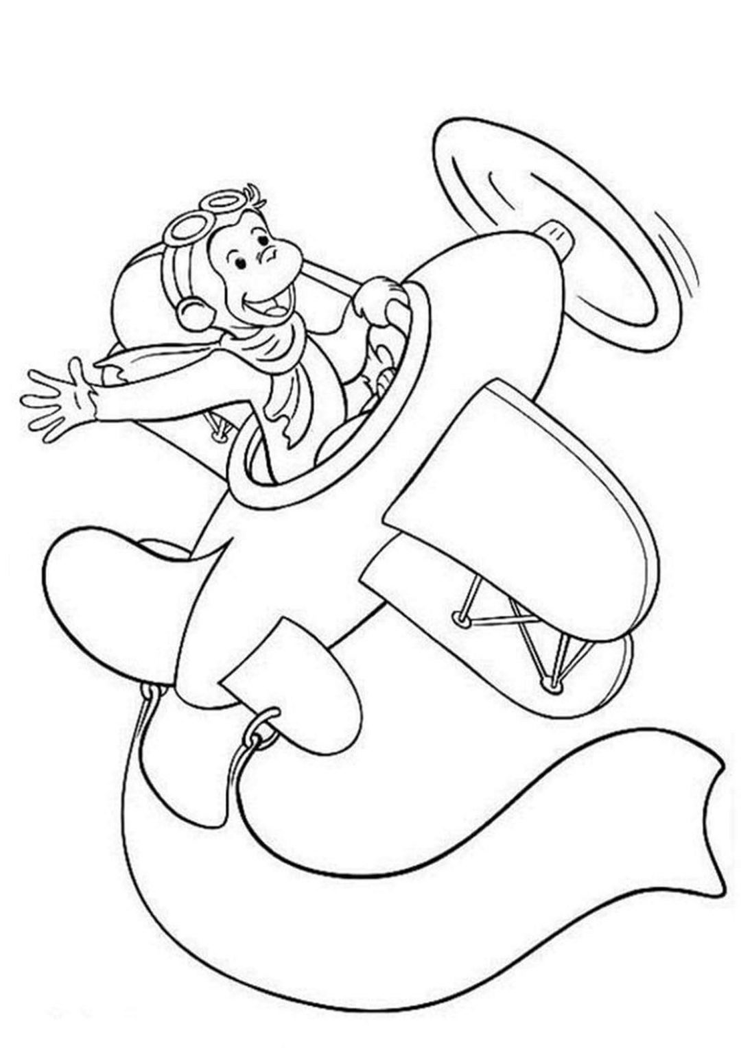 Free & Easy To Print Curious George Coloring Pages - Tulamama