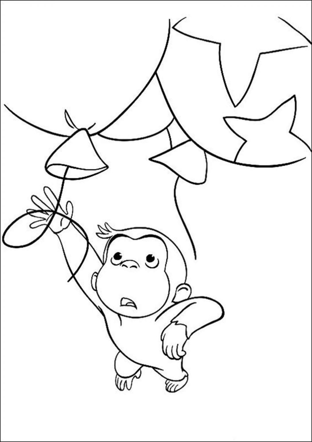 curious gorge coloring page