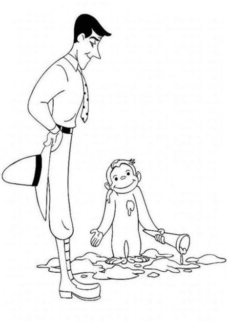 Free & Easy To Print Curious George Coloring Pages - Tulamama