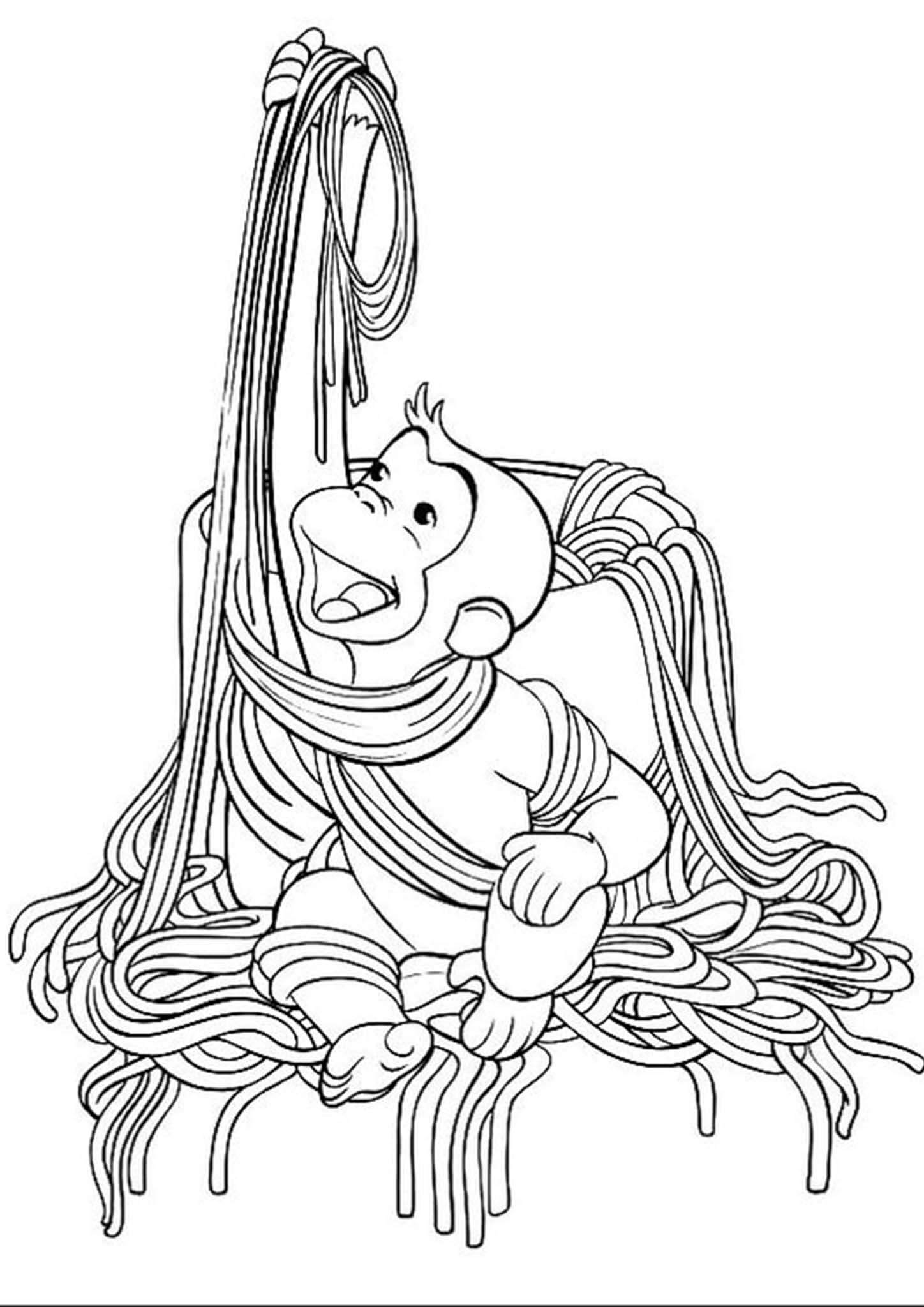 Free & Easy To Print Curious George Coloring Pages - Tulamama