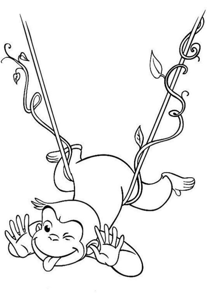 Fun Curious George coloring pages for your little one. They are free and easy to print. The collection is varied with different skill levels