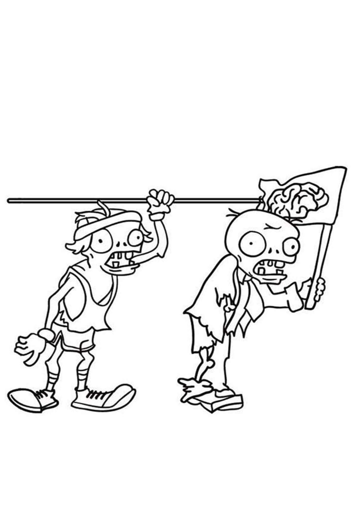 free easy to print plants vs zombies coloring pages tulamama