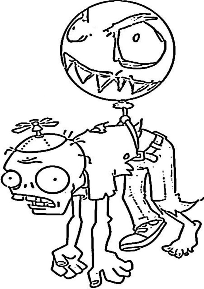 Free Online Plants Vs Zombies Coloring Page - Letscolorit.com