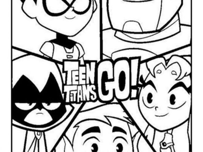 Teen Titans Go Coloring Pages