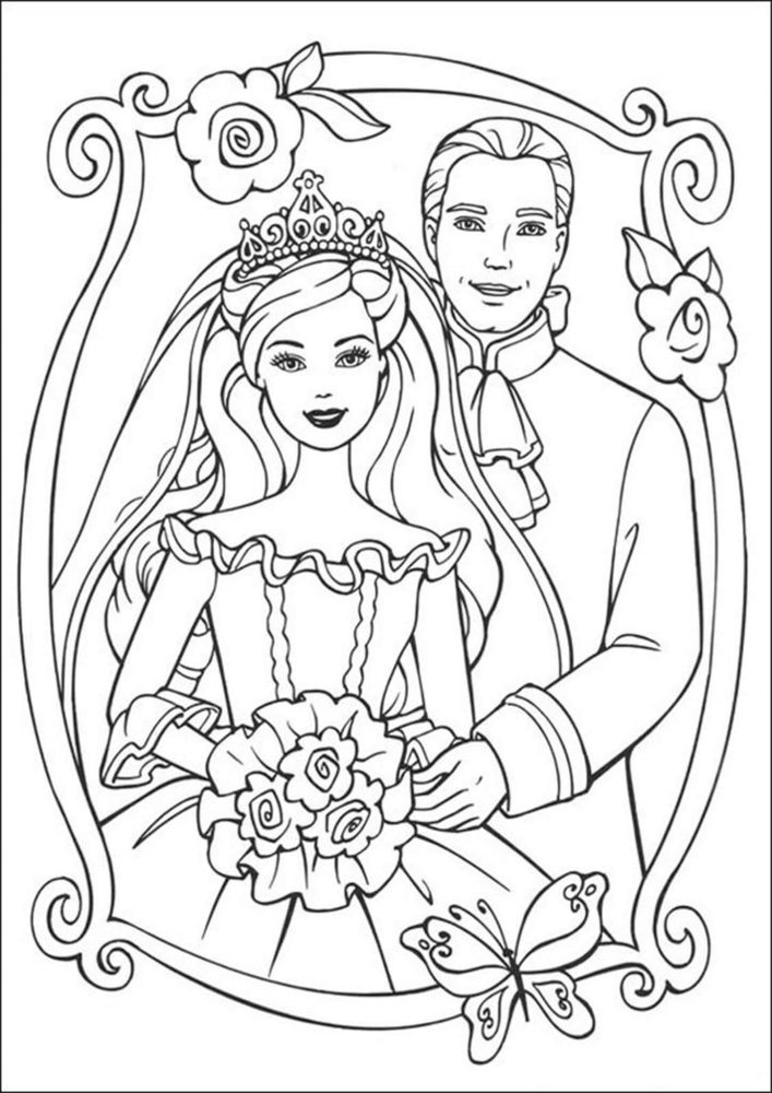 Free & Easy To Print Wedding Coloring Pages - Tulamama